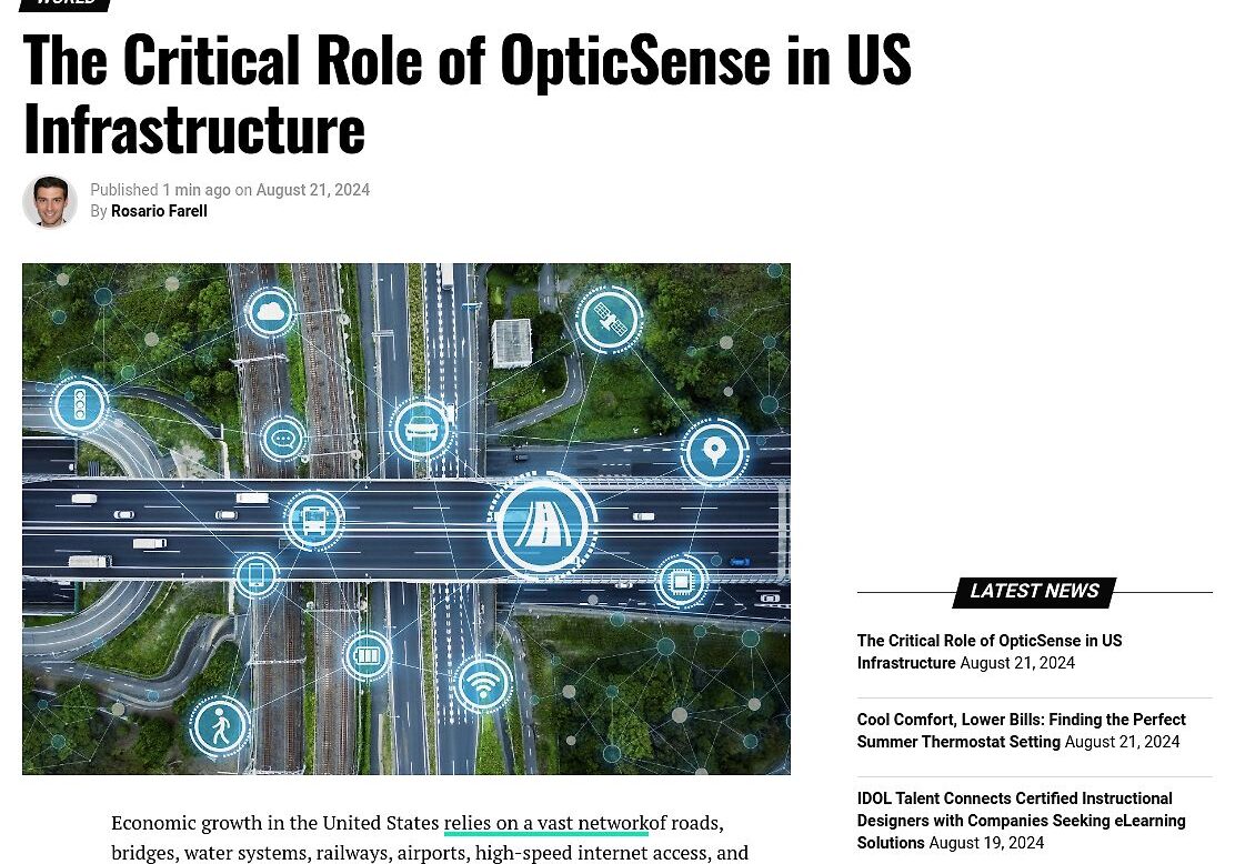 The Critical Role of OpticSense in US Infrastructure