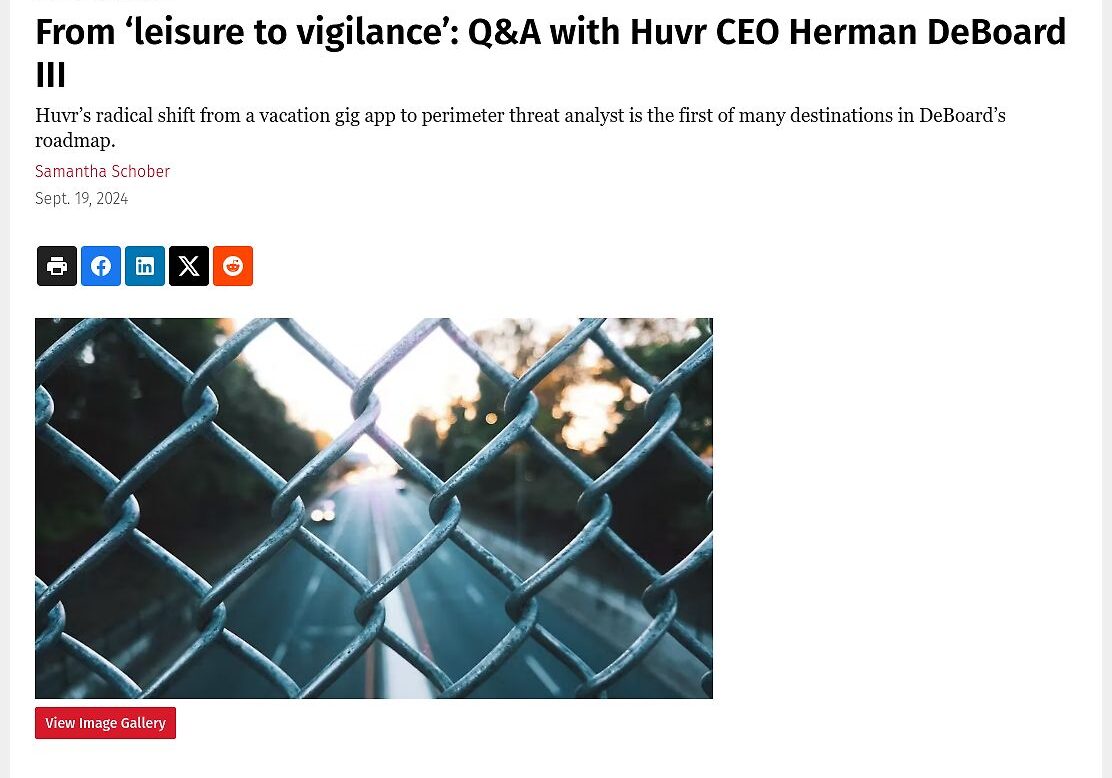 From ‘leisure to vigilance’: Q&A with Huvr CEO Herman DeBoard III